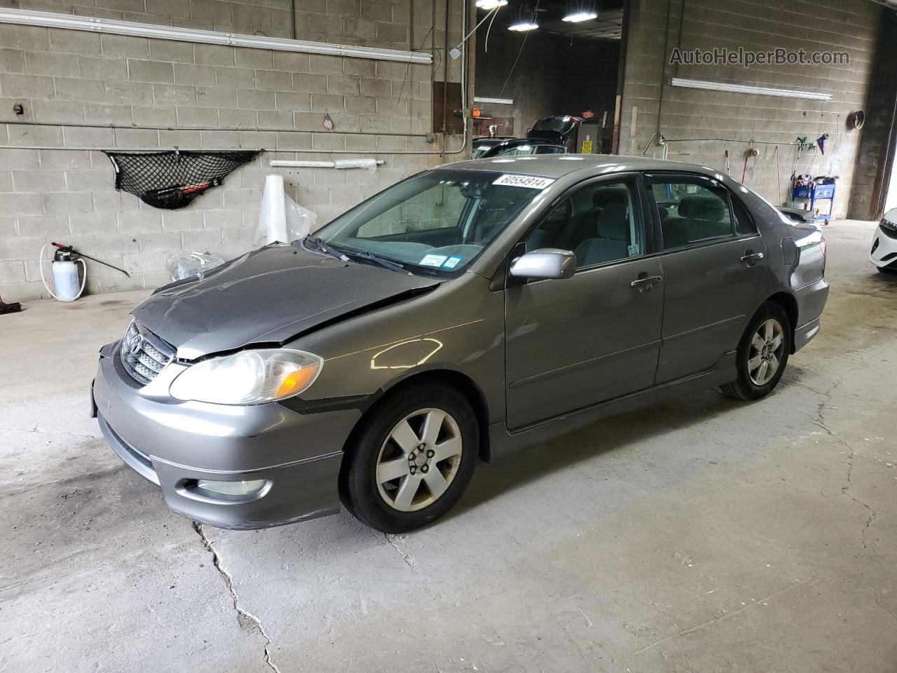 2008 Toyota Corolla Ce Gray vin: 2T1BR32E38C891024