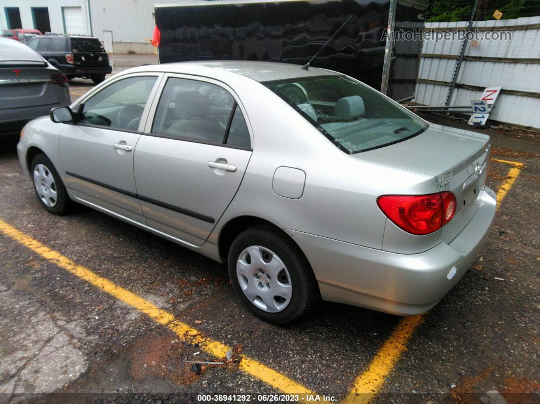 2003 Toyota Corolla Ce Silver vin: 2T1BR32E43C041847