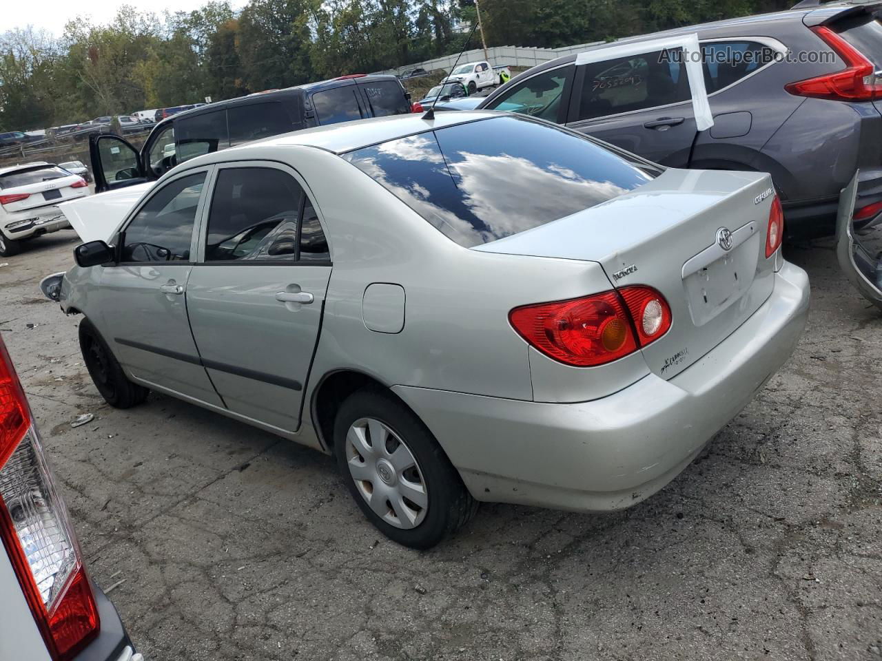 2004 Toyota Corolla Ce Gray vin: 2T1BR32E44C190454