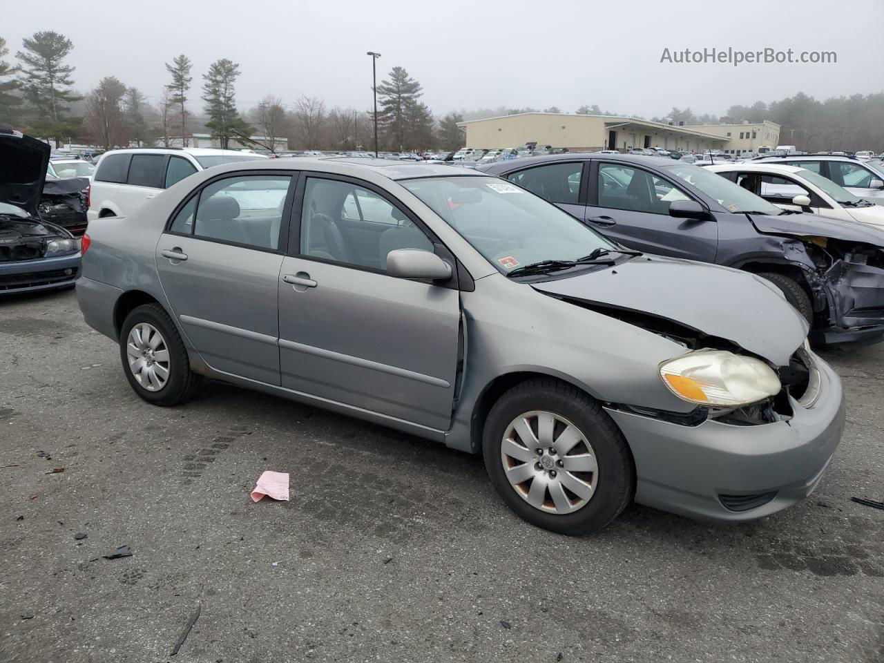 2004 Toyota Corolla Ce Silver vin: 2T1BR32E44C202523