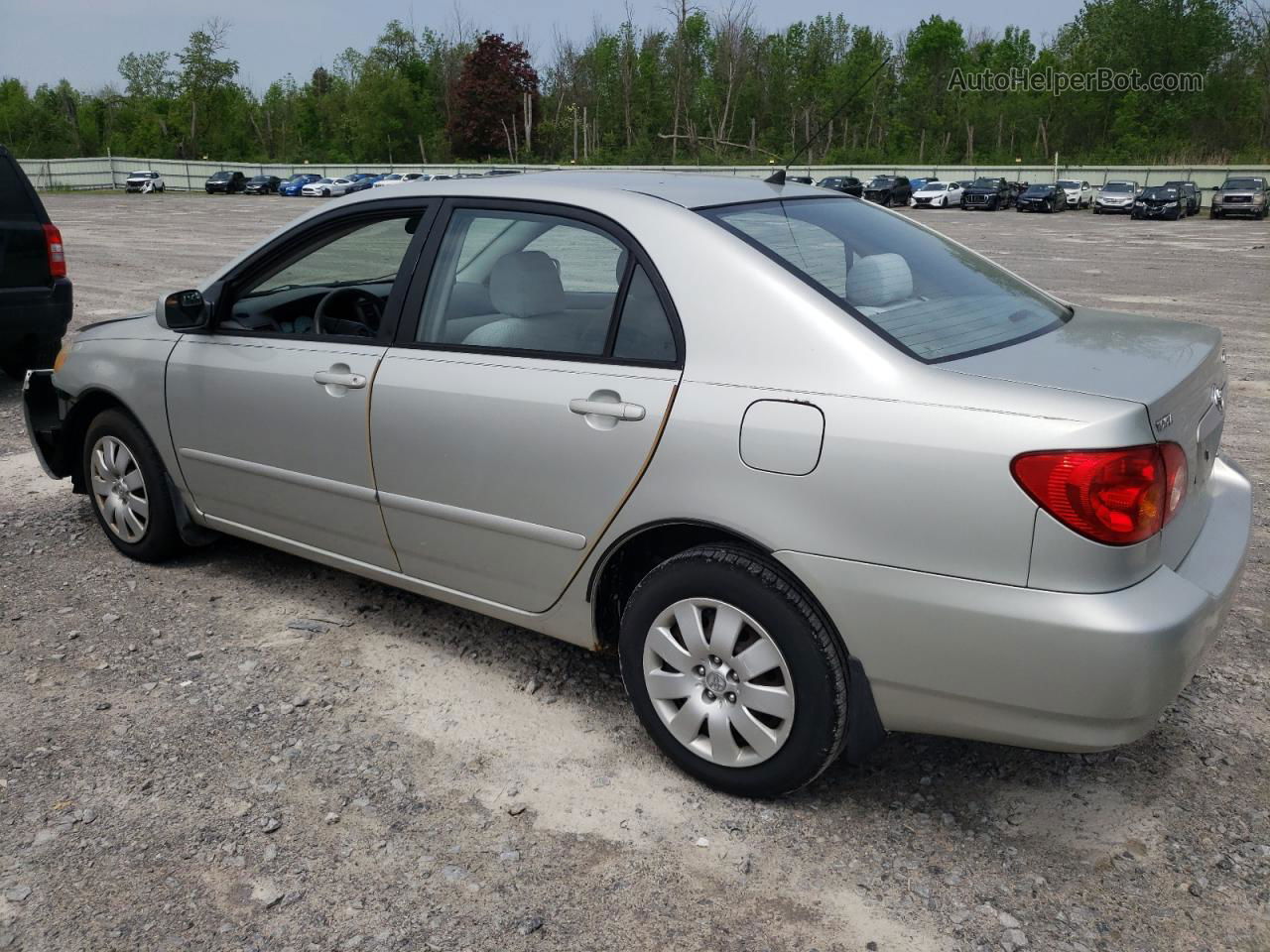 2004 Toyota Corolla Ce Silver vin: 2T1BR32E44C228605