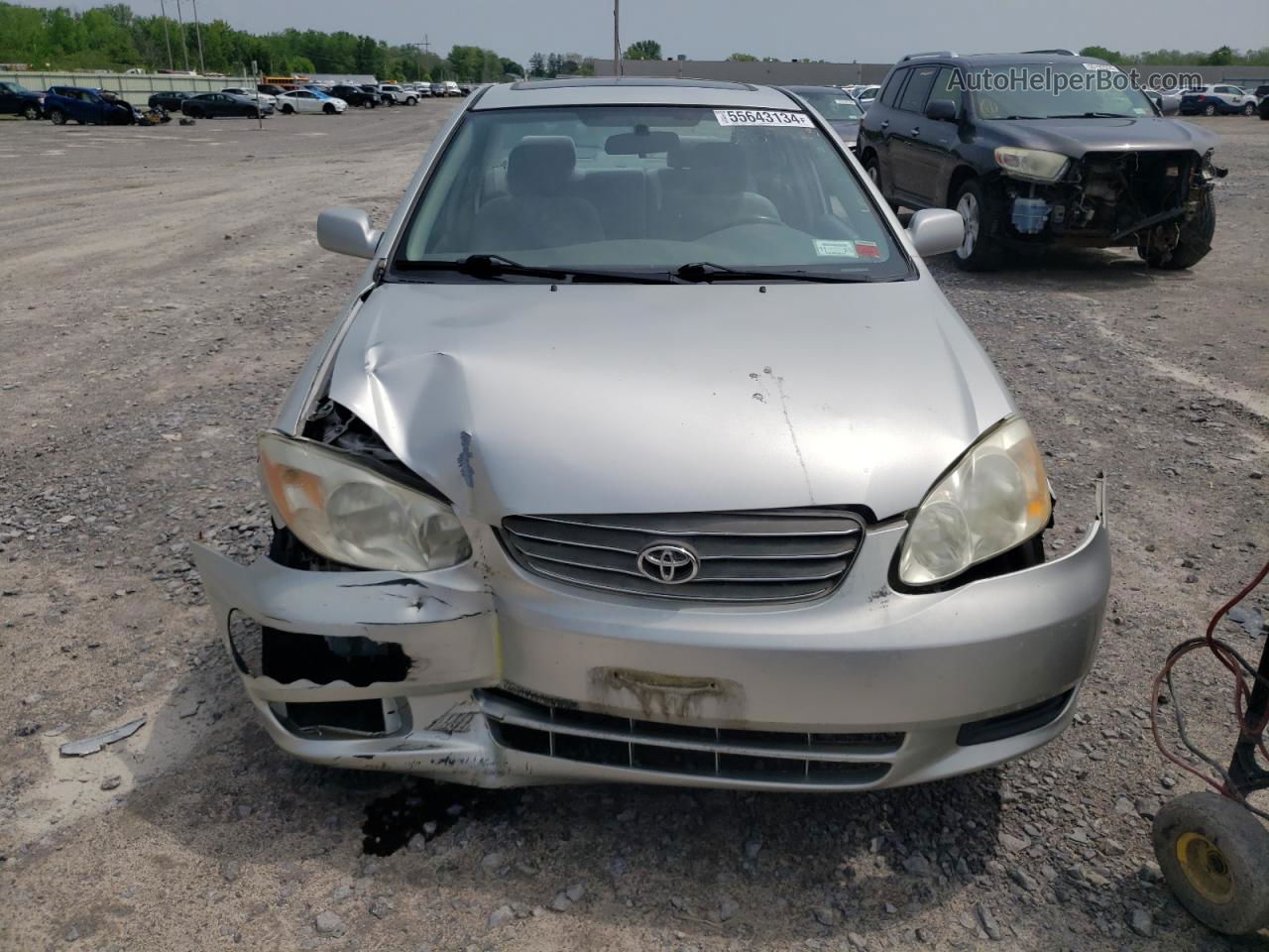 2004 Toyota Corolla Ce Silver vin: 2T1BR32E44C228605