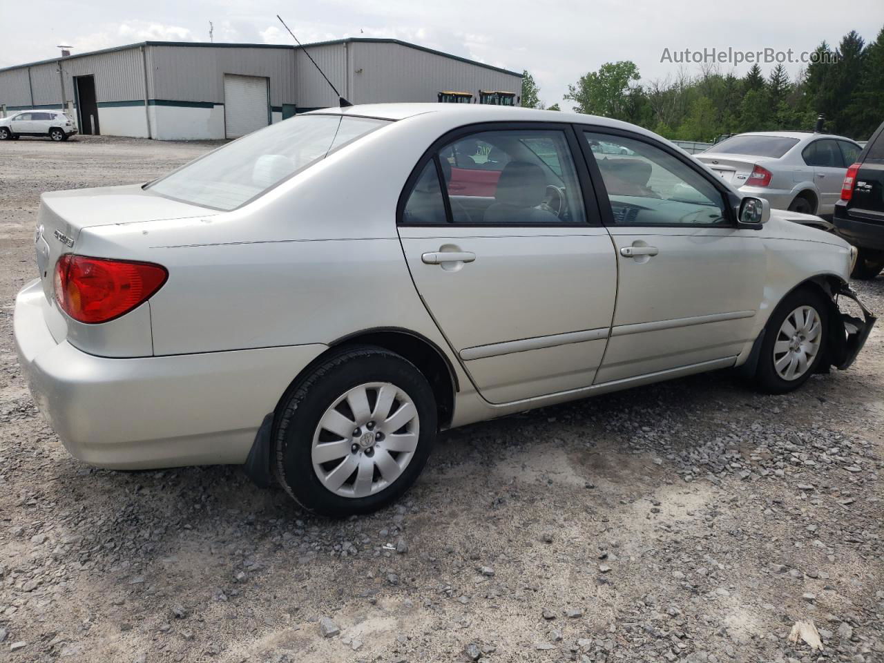 2004 Toyota Corolla Ce Silver vin: 2T1BR32E44C228605