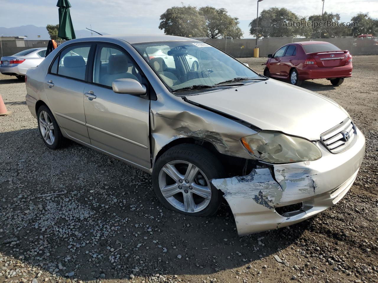 2004 Toyota Corolla Ce Бежевый vin: 2T1BR32E44C291333