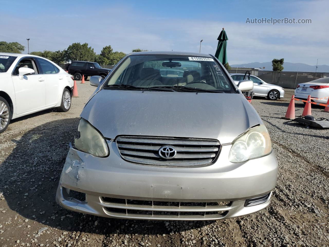 2004 Toyota Corolla Ce Бежевый vin: 2T1BR32E44C291333