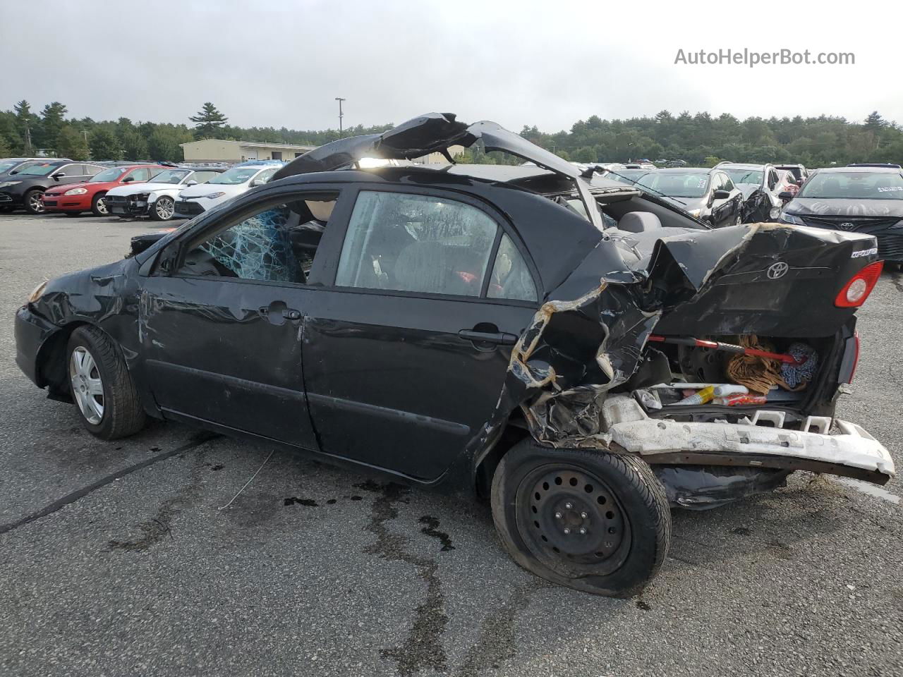 2004 Toyota Corolla Ce Black vin: 2T1BR32E44C305747