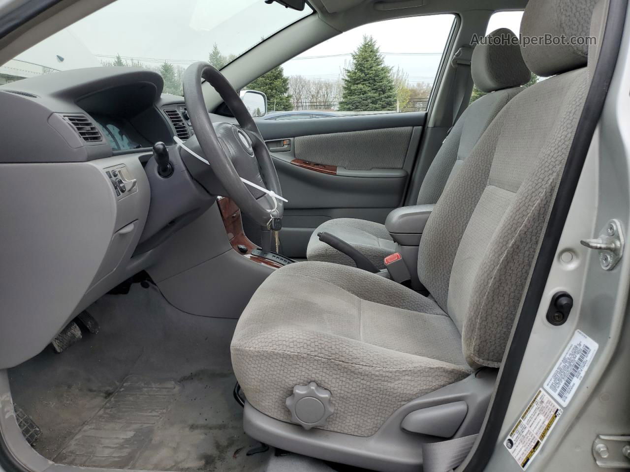 2004 Toyota Corolla Ce Silver vin: 2T1BR32E44C308275