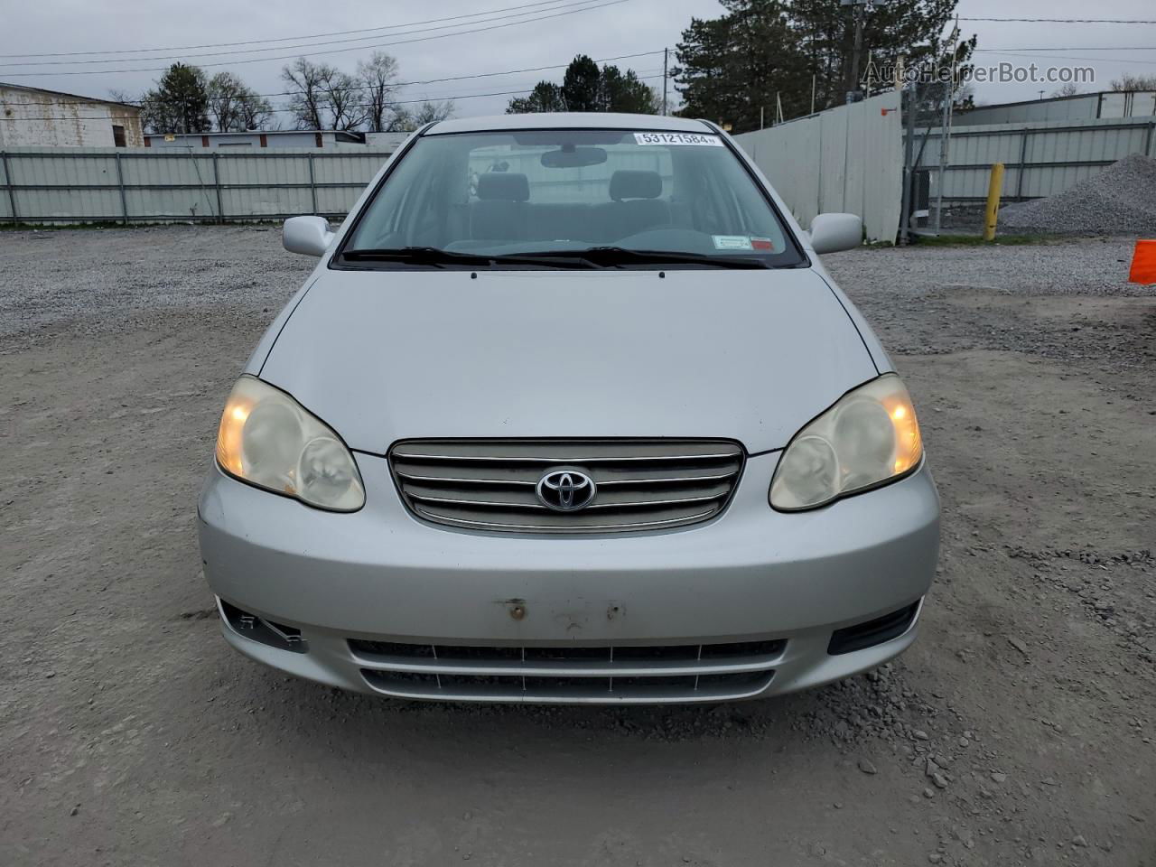 2004 Toyota Corolla Ce Silver vin: 2T1BR32E44C308275