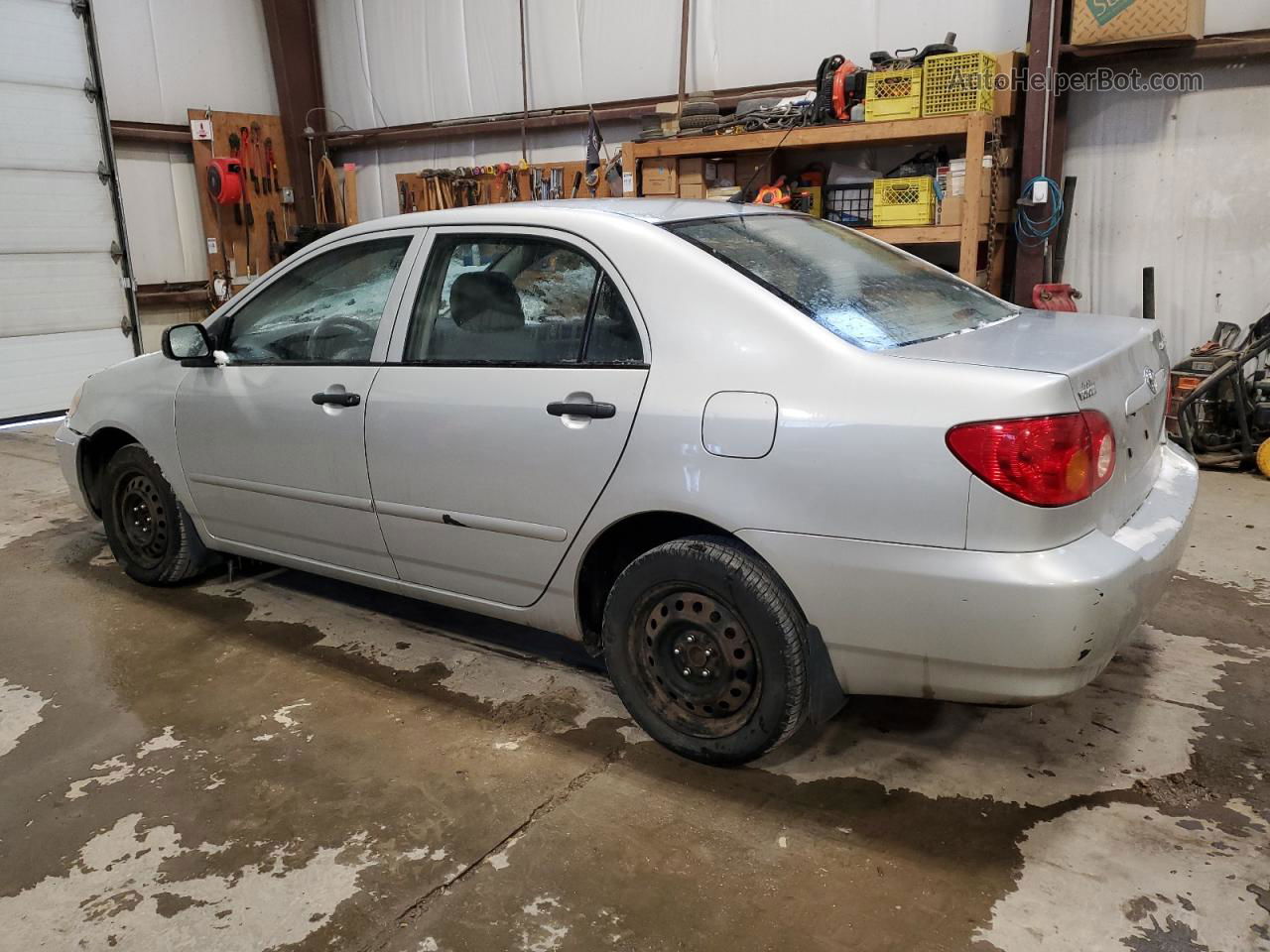 2004 Toyota Corolla Ce Silver vin: 2T1BR32E44C820120