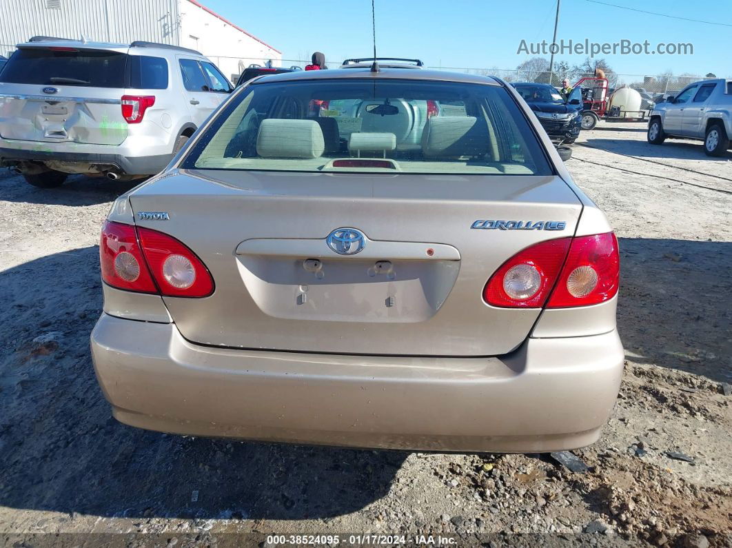 2005 Toyota Corolla Le Gold vin: 2T1BR32E45C481294