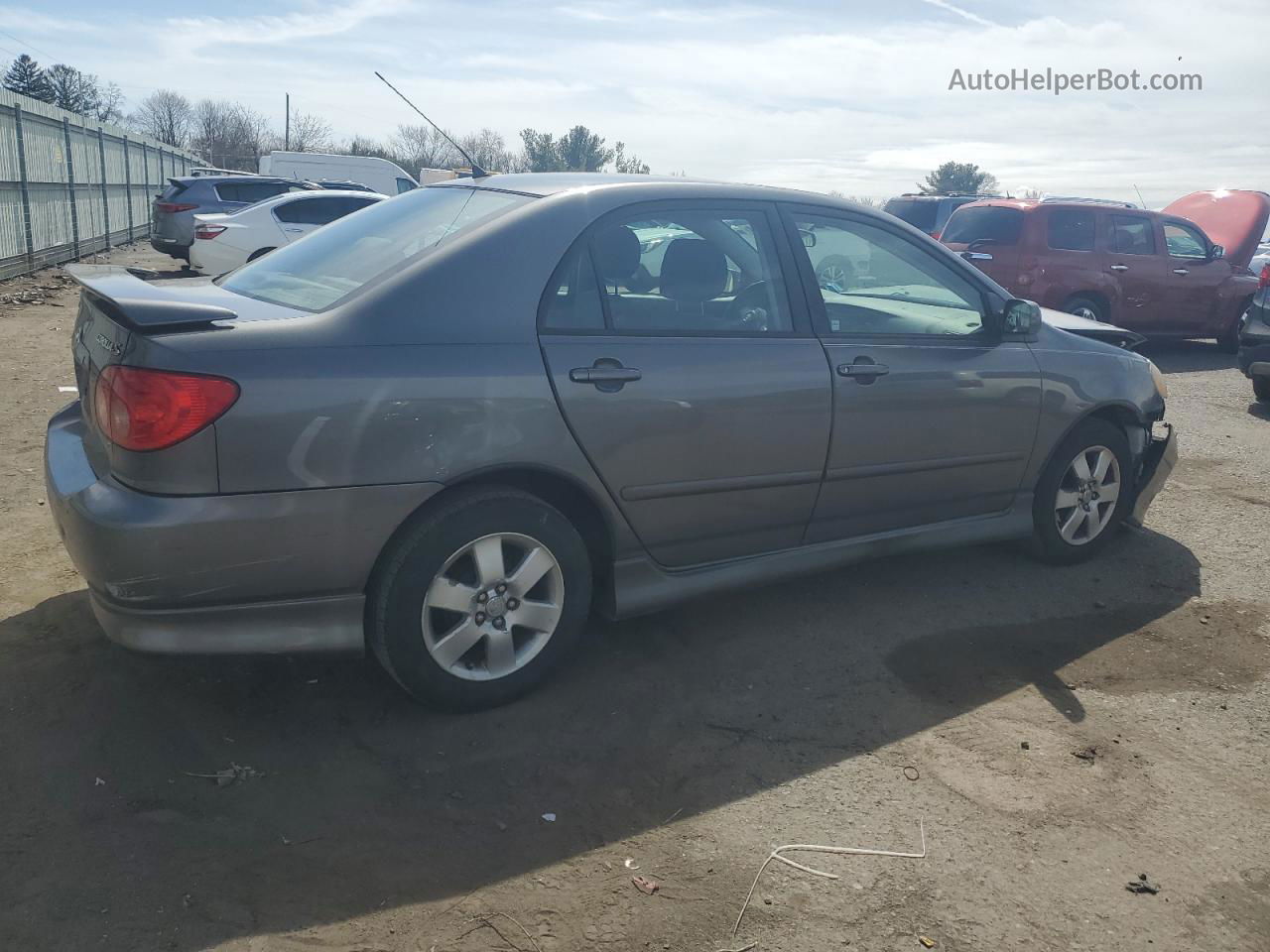 2008 Toyota Corolla Ce Gray vin: 2T1BR32E48C866715