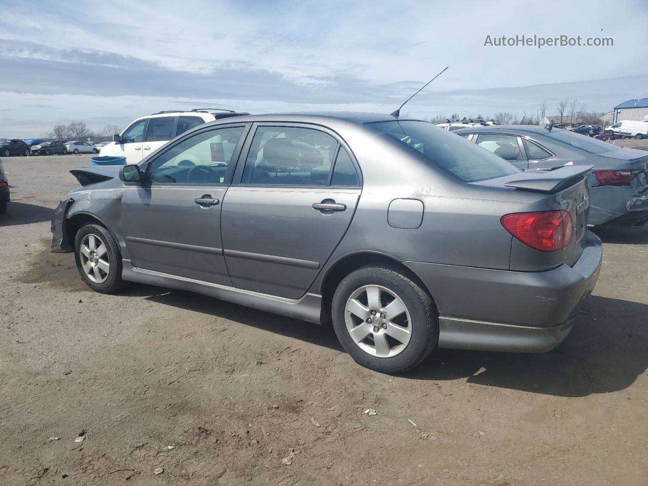 2008 Toyota Corolla Ce Gray vin: 2T1BR32E48C866715