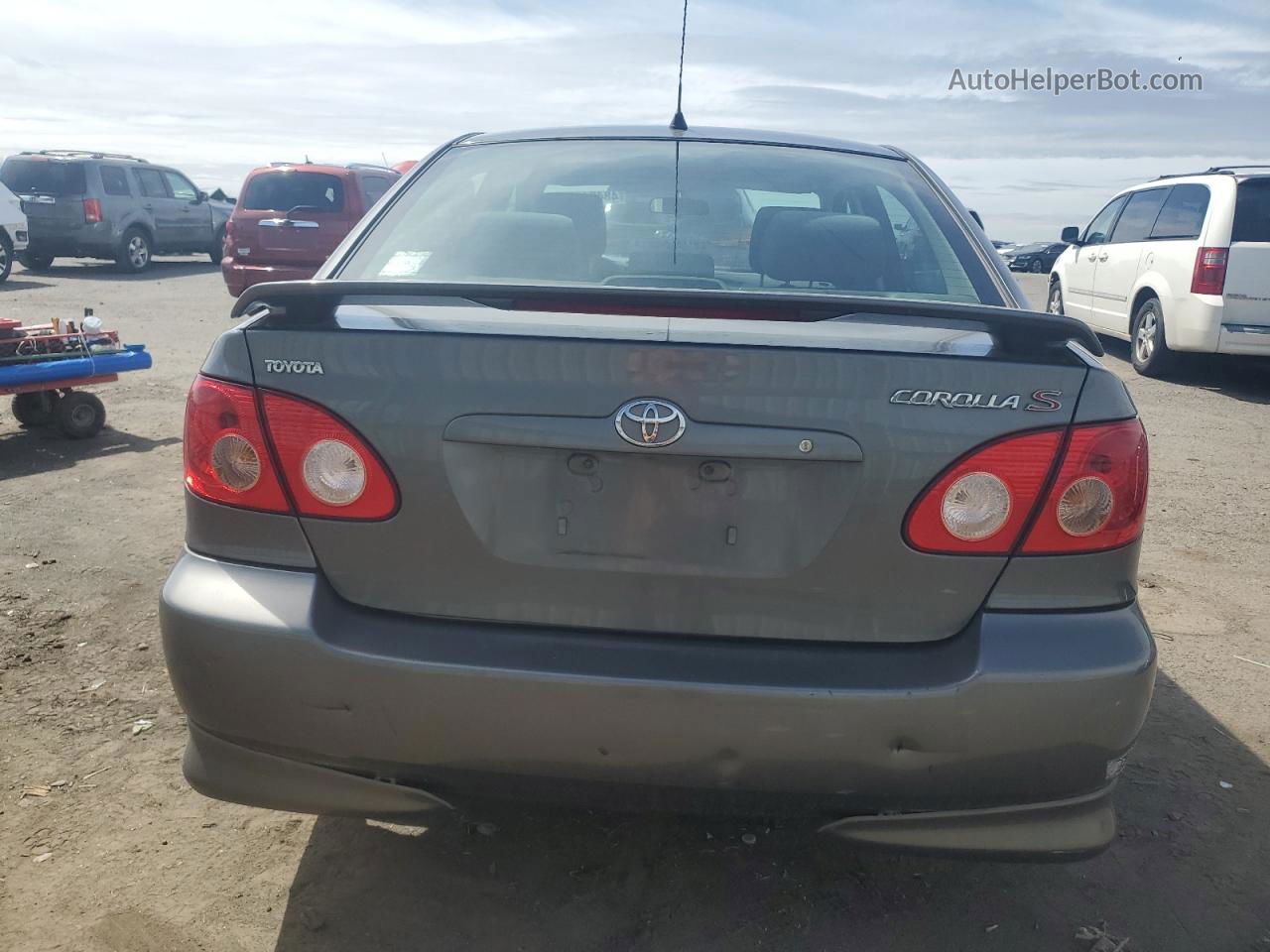 2008 Toyota Corolla Ce Gray vin: 2T1BR32E48C866715