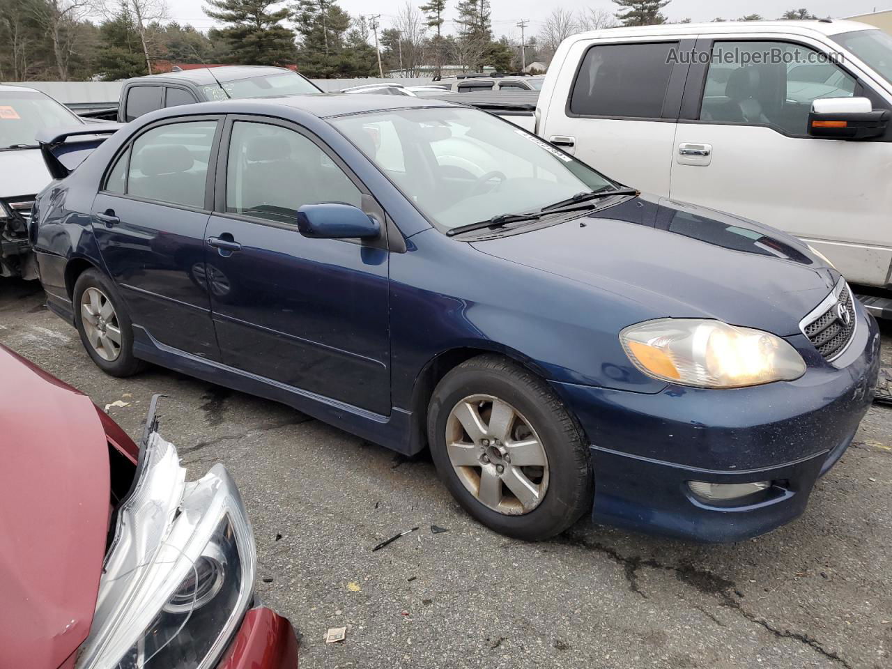 2008 Toyota Corolla Ce Blue vin: 2T1BR32E48C910650