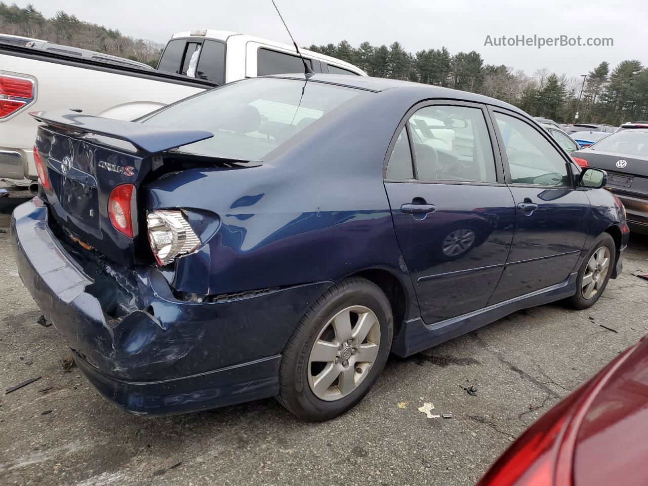 2008 Toyota Corolla Ce Blue vin: 2T1BR32E48C910650