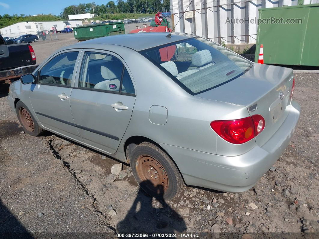 2003 Toyota Corolla Ce Silver vin: 2T1BR32E53C007531