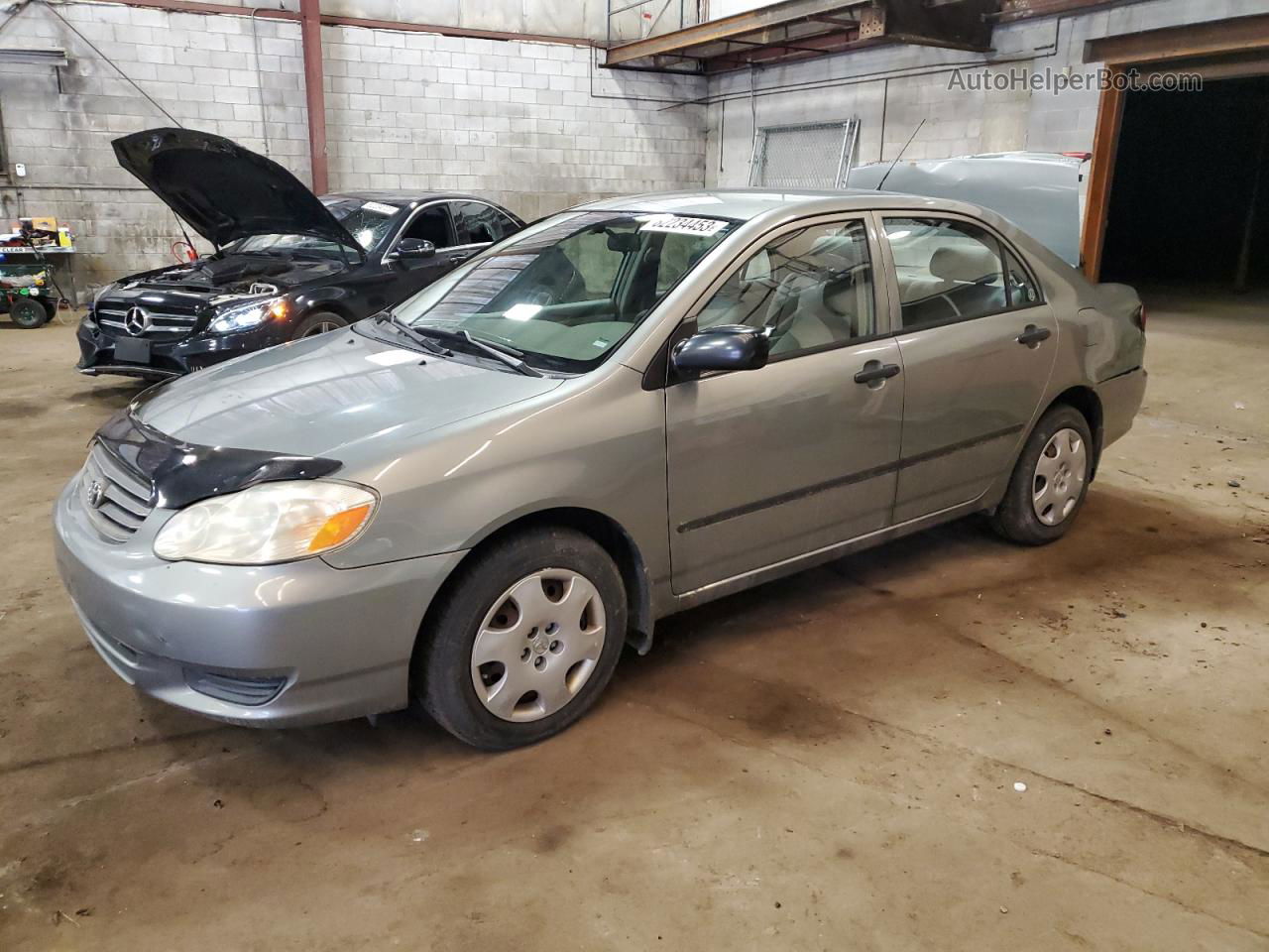 2003 Toyota Corolla Ce Gray vin: 2T1BR32E53C706786