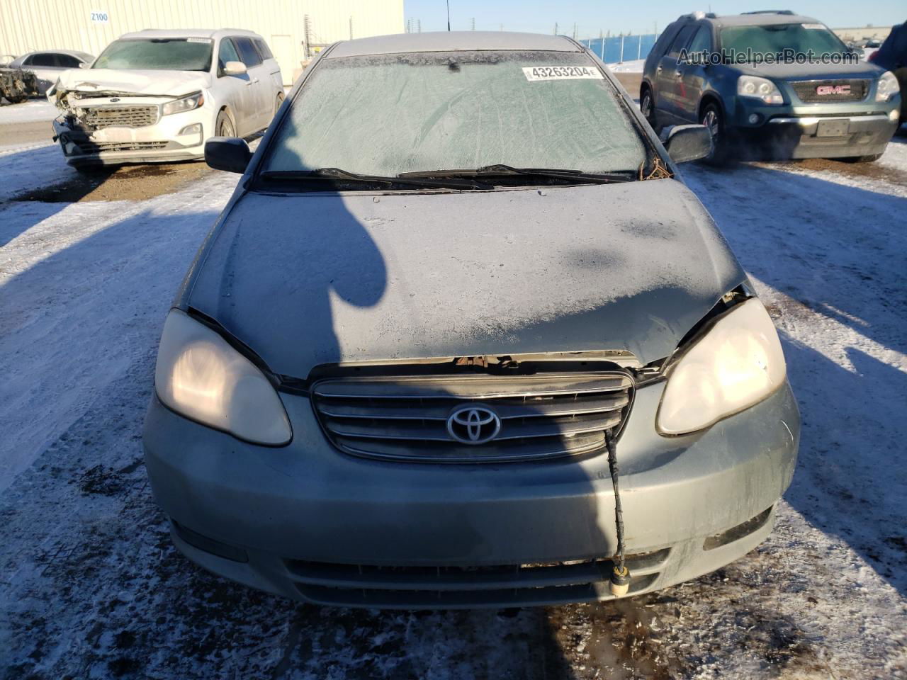 2003 Toyota Corolla Ce Gray vin: 2T1BR32E53C750870