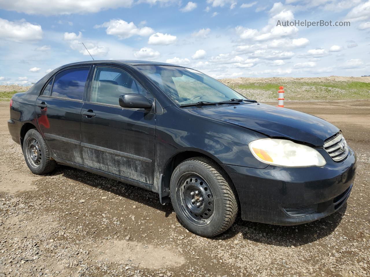 2003 Toyota Corolla Ce Black vin: 2T1BR32E53C755776