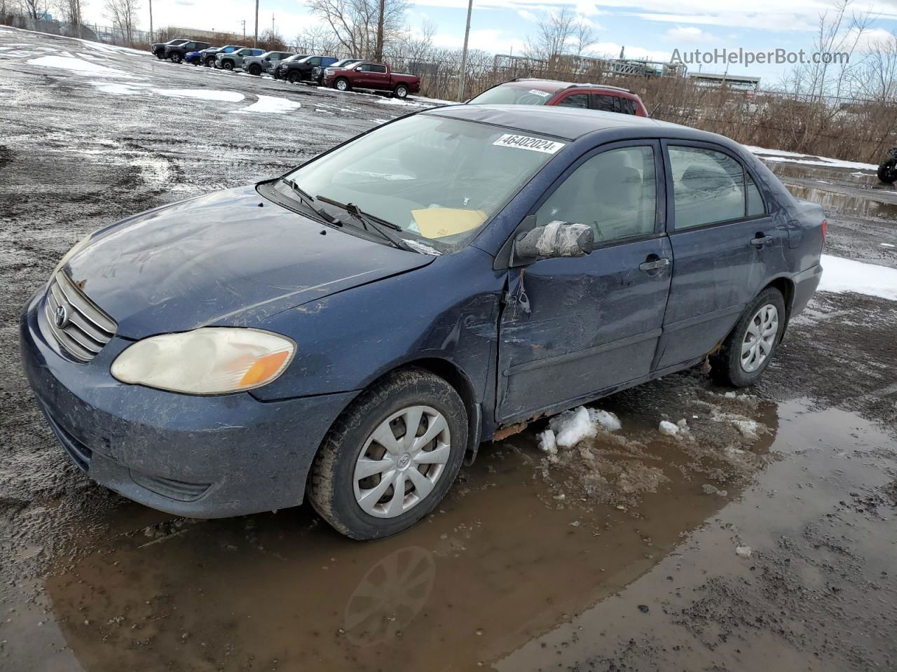 2003 Toyota Corolla Ce Синий vin: 2T1BR32E53C763165