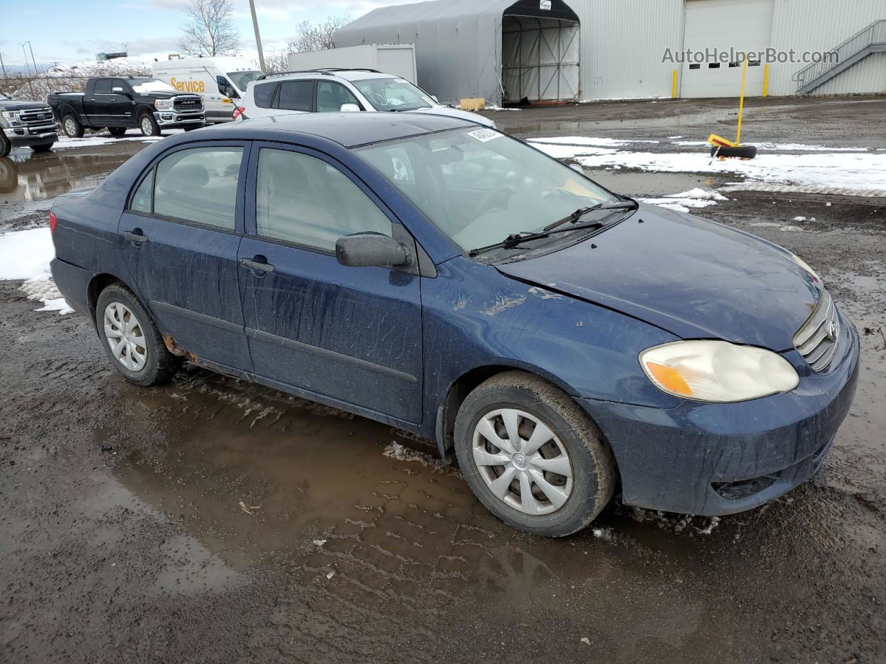 2003 Toyota Corolla Ce Синий vin: 2T1BR32E53C763165