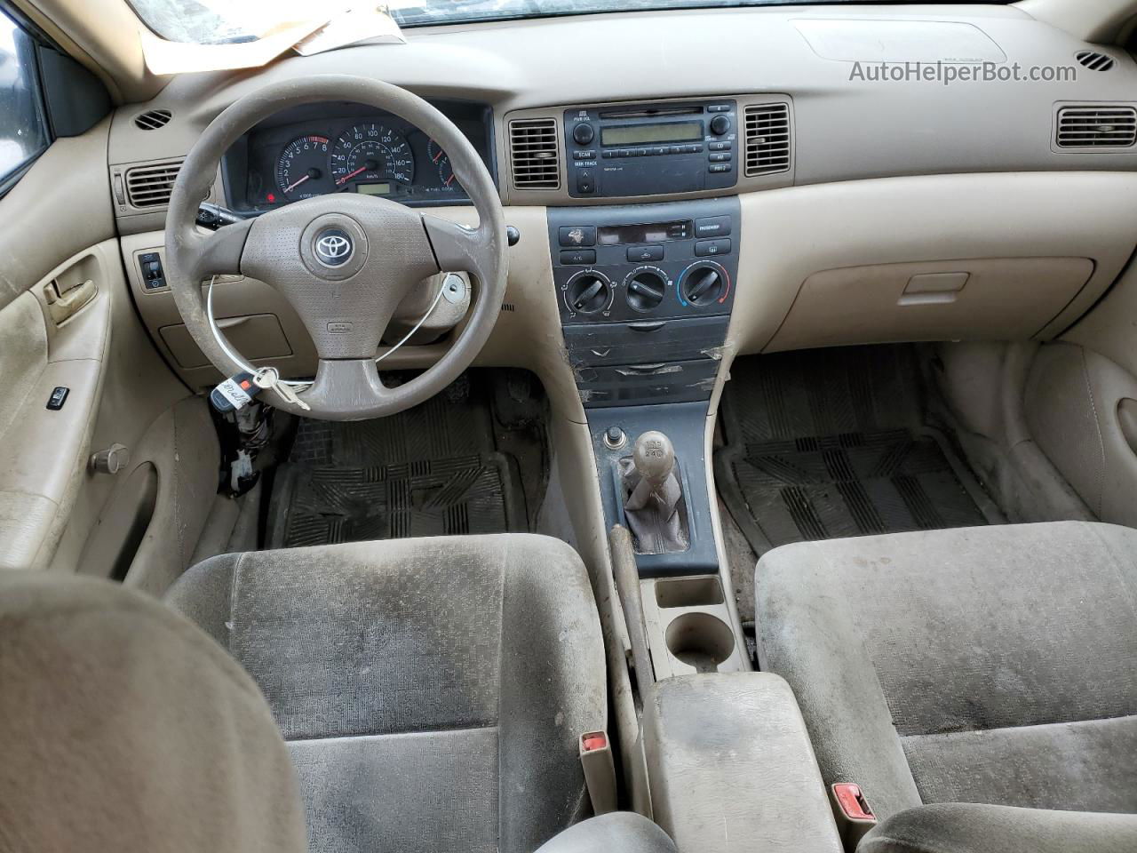 2003 Toyota Corolla Ce Blue vin: 2T1BR32E53C763165