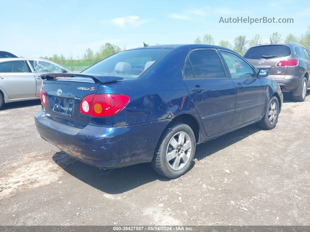 2004 Toyota Corolla S Blue vin: 2T1BR32E54C203583