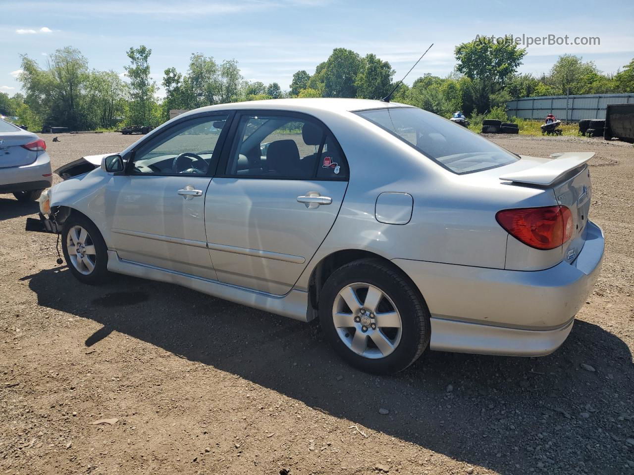 2004 Toyota Corolla Ce Silver vin: 2T1BR32E54C281751