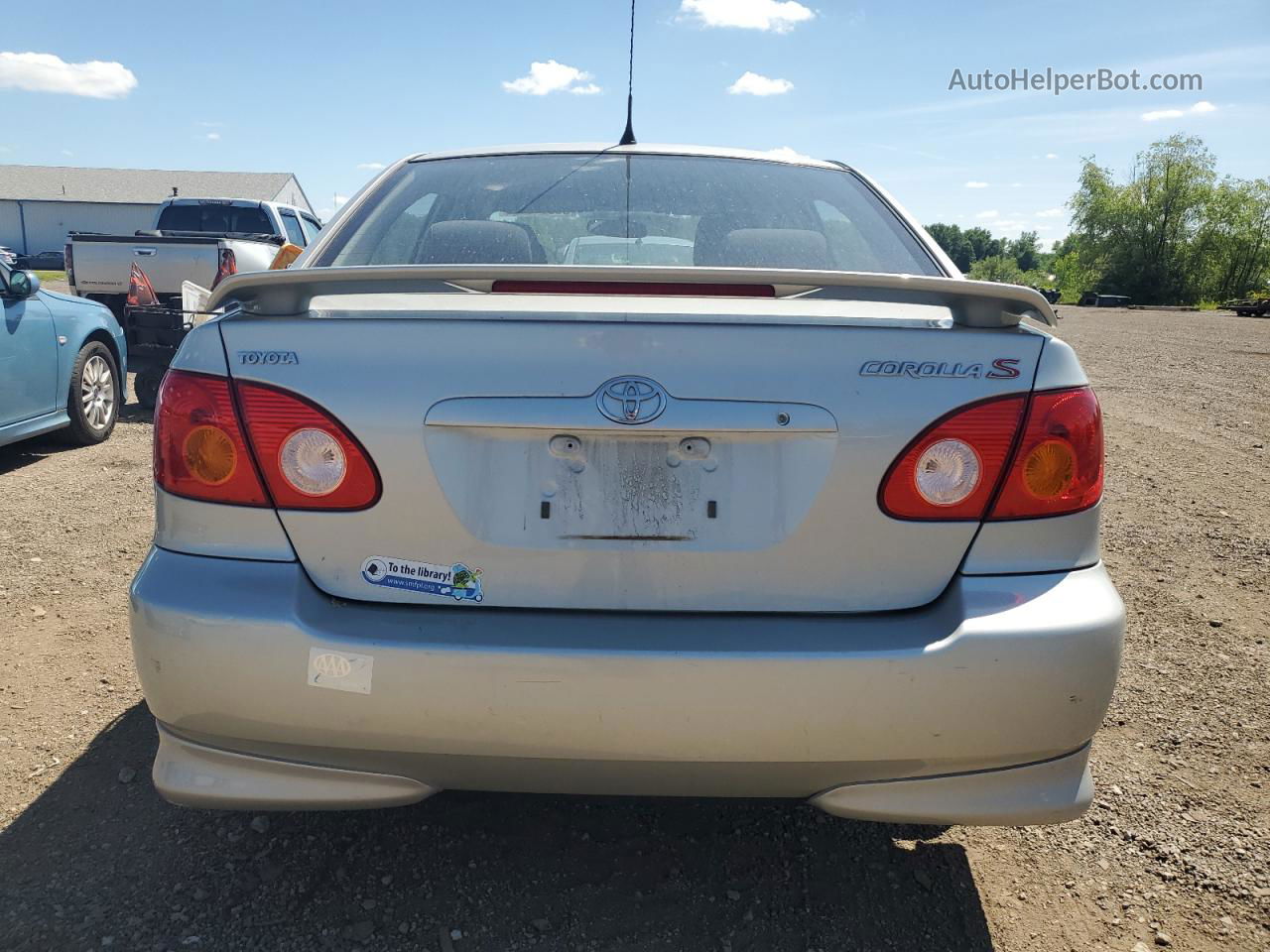 2004 Toyota Corolla Ce Silver vin: 2T1BR32E54C281751