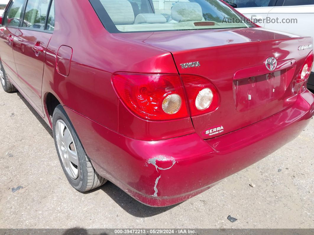 2005 Toyota Corolla Le Red vin: 2T1BR32E55C499965