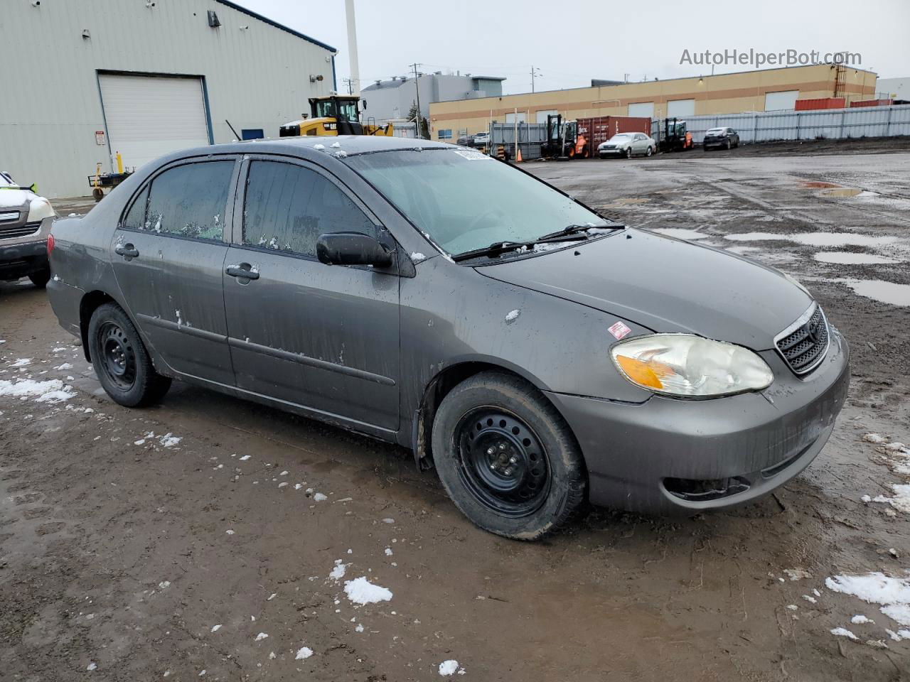 2008 Toyota Corolla Ce Gray vin: 2T1BR32E58C869106