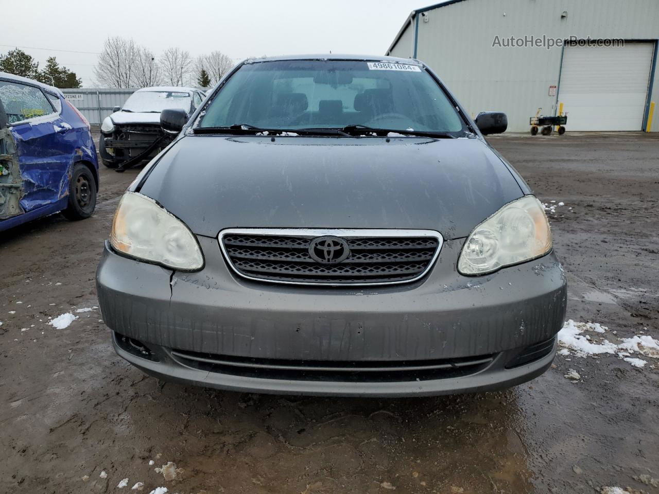 2008 Toyota Corolla Ce Gray vin: 2T1BR32E58C869106