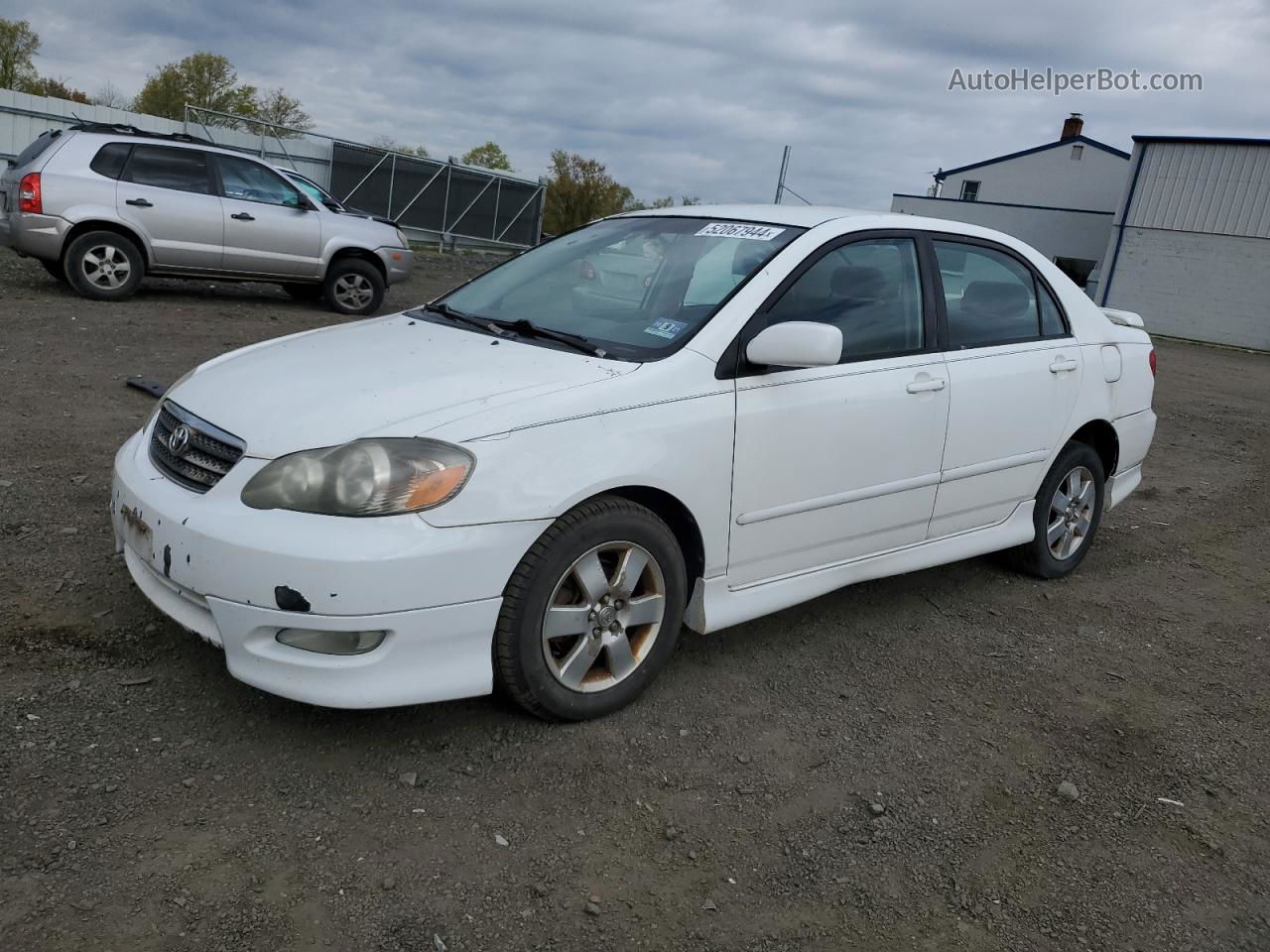 2008 Toyota Corolla Ce White vin: 2T1BR32E58C869316