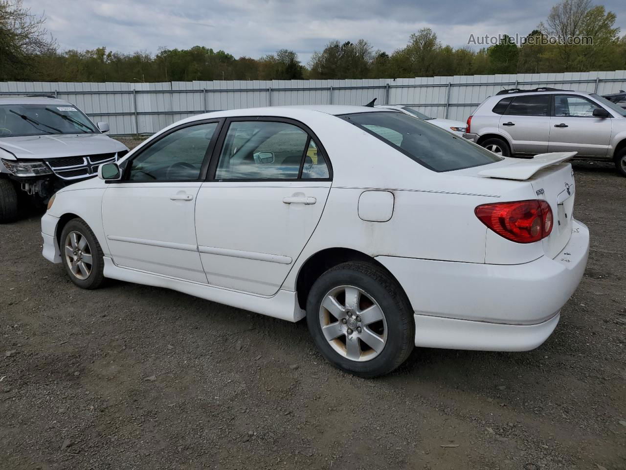 2008 Toyota Corolla Ce White vin: 2T1BR32E58C869316