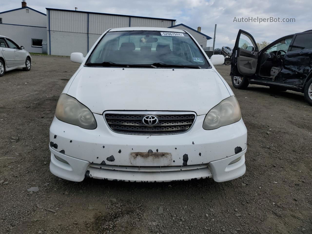 2008 Toyota Corolla Ce White vin: 2T1BR32E58C869316