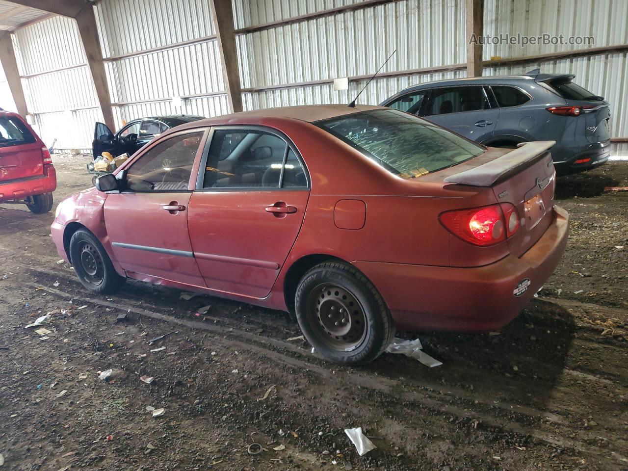 2008 Toyota Corolla Ce Red vin: 2T1BR32E58C870904