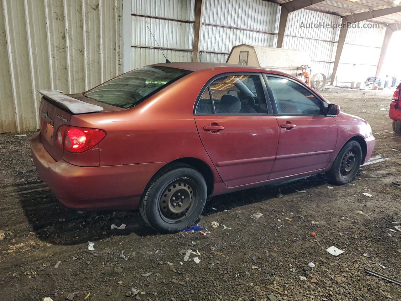 2008 Toyota Corolla Ce Red vin: 2T1BR32E58C870904