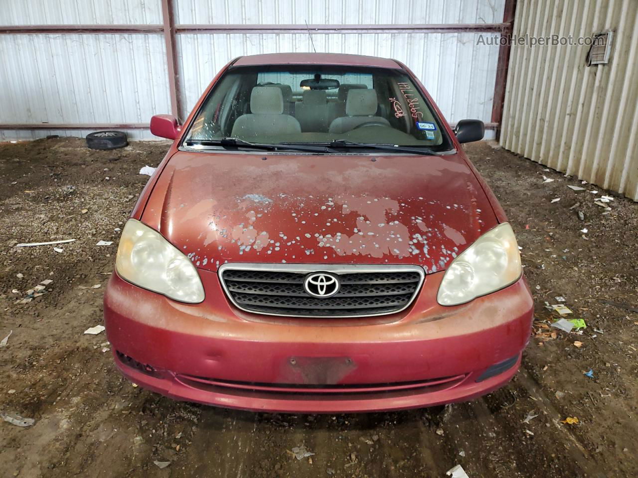 2008 Toyota Corolla Ce Red vin: 2T1BR32E58C870904