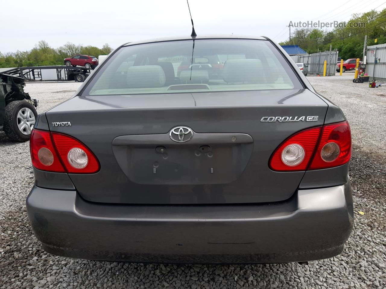 2008 Toyota Corolla Ce Gray vin: 2T1BR32E58C873799