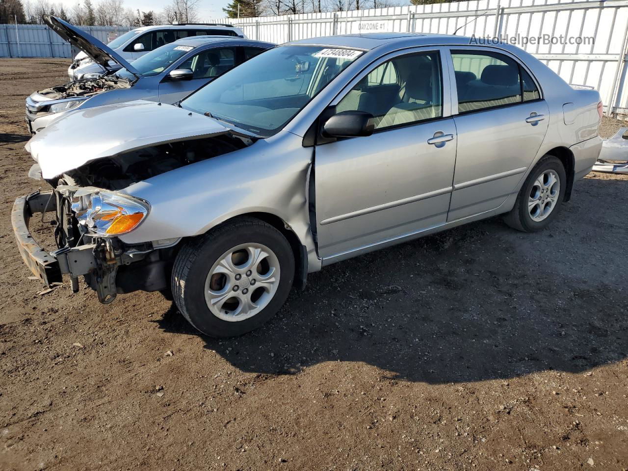 2008 Toyota Corolla Ce Silver vin: 2T1BR32E58C878842