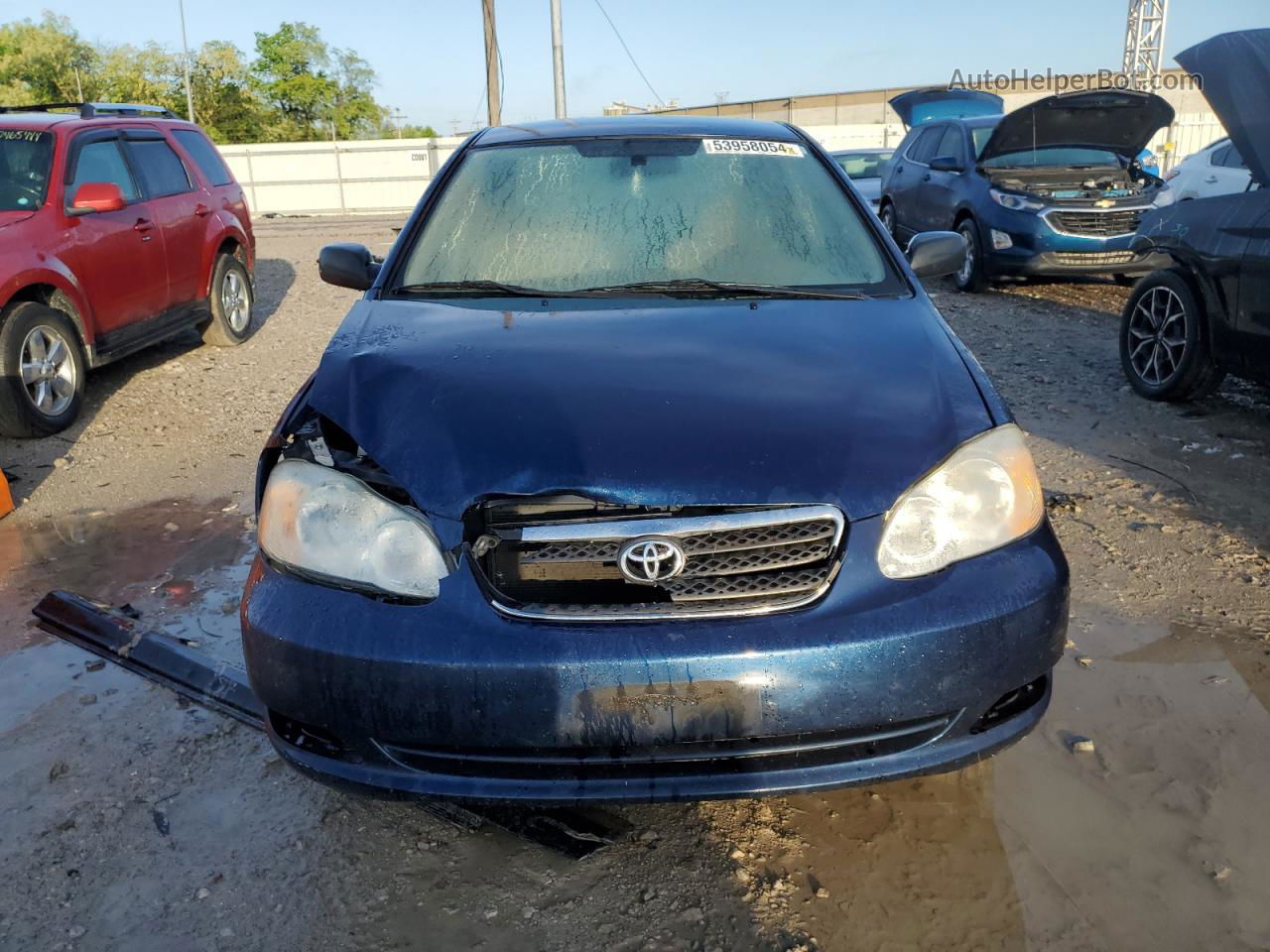 2008 Toyota Corolla Ce Синий vin: 2T1BR32E58C879330