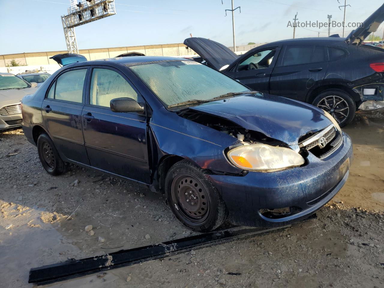 2008 Toyota Corolla Ce Синий vin: 2T1BR32E58C879330