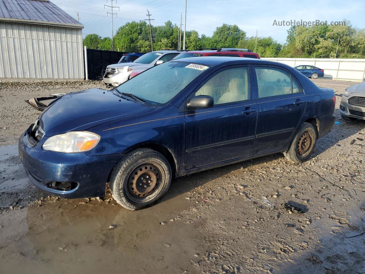 2008 Toyota Corolla Ce Синий vin: 2T1BR32E58C879330