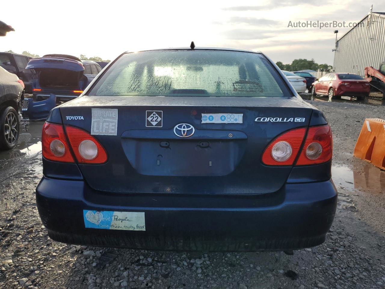 2008 Toyota Corolla Ce Синий vin: 2T1BR32E58C879330