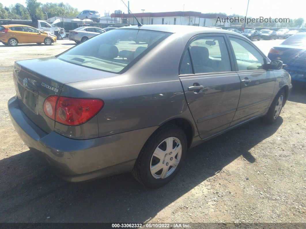 2008 Toyota Corolla Le Gray vin: 2T1BR32E58C891154