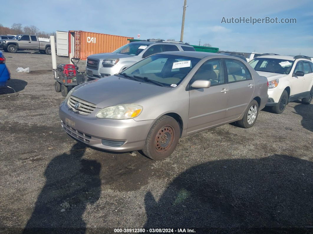 2003 Toyota Corolla Le Коричневый vin: 2T1BR32E63C106844