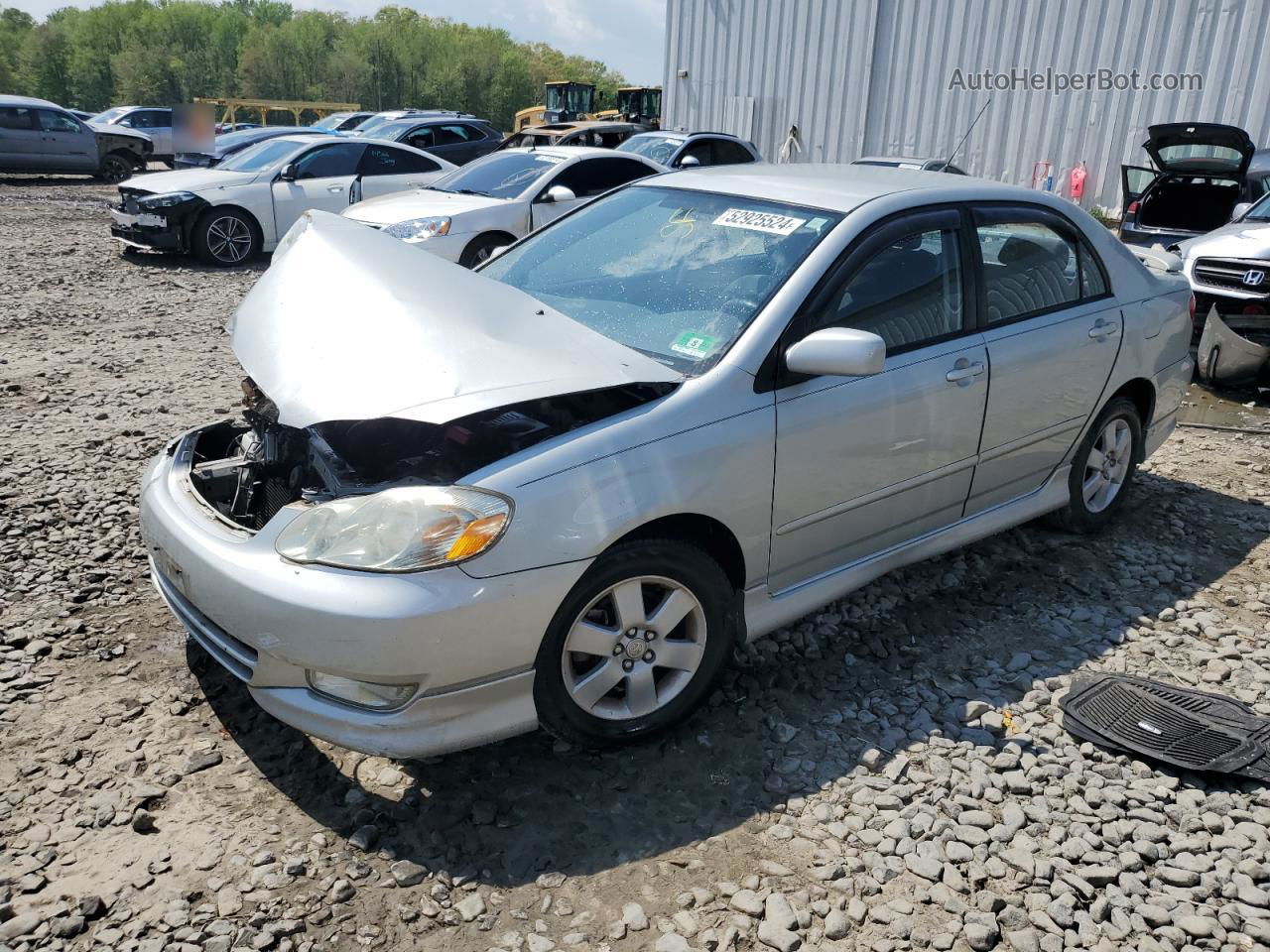 2004 Toyota Corolla Ce Silver vin: 2T1BR32E64C199348