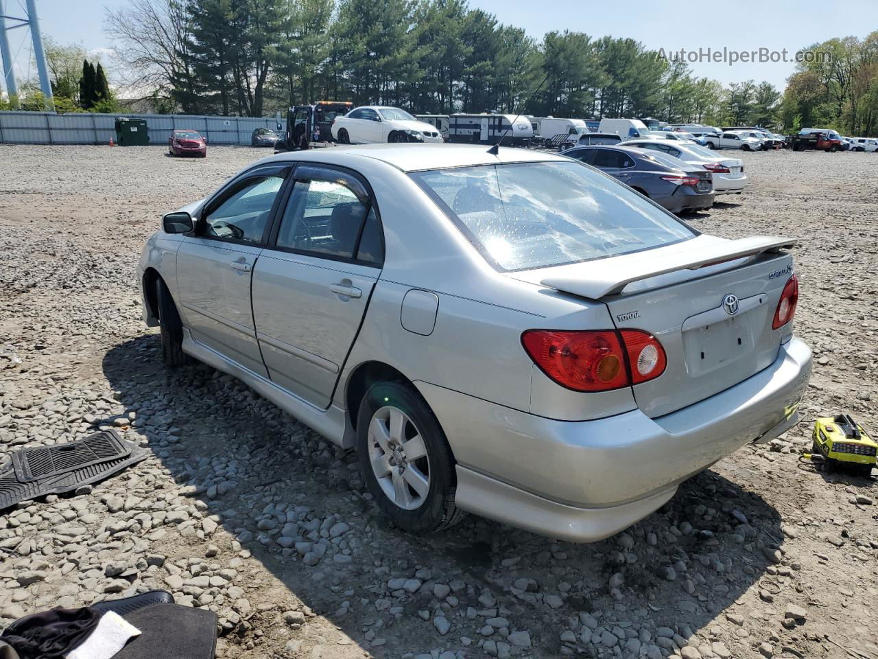 2004 Toyota Corolla Ce Silver vin: 2T1BR32E64C199348