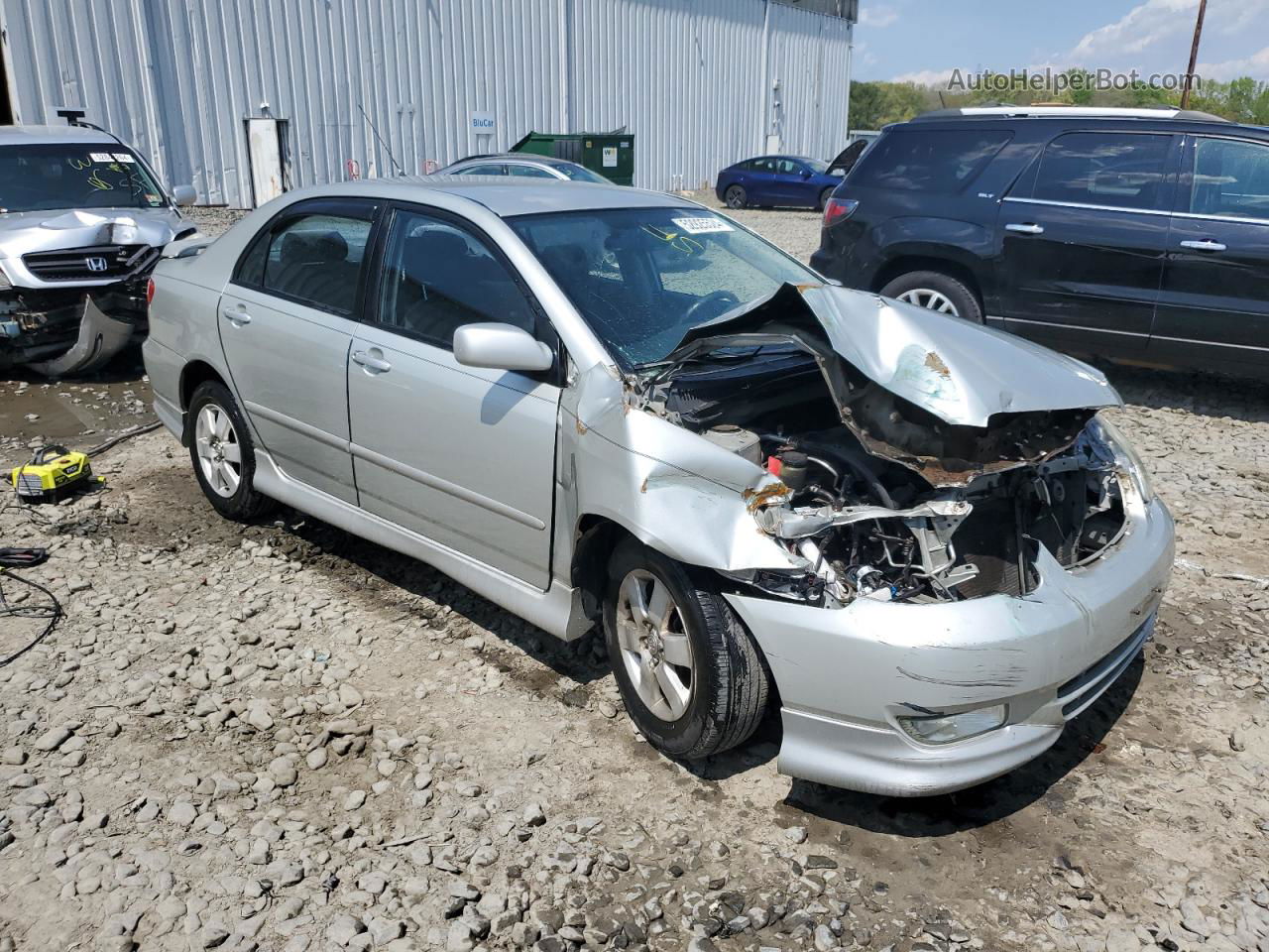 2004 Toyota Corolla Ce Silver vin: 2T1BR32E64C199348