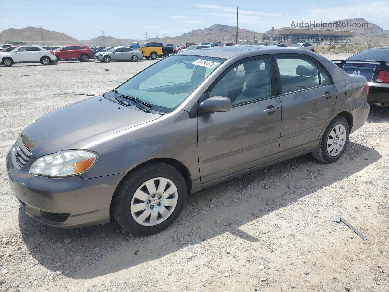 2004 Toyota Corolla Ce Silver vin: 2T1BR32E64C234468